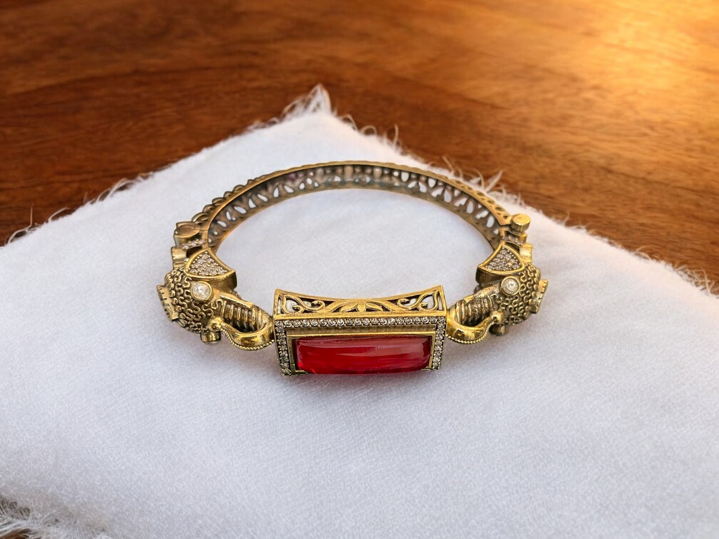 Red Stone Heritage Elephant Kada