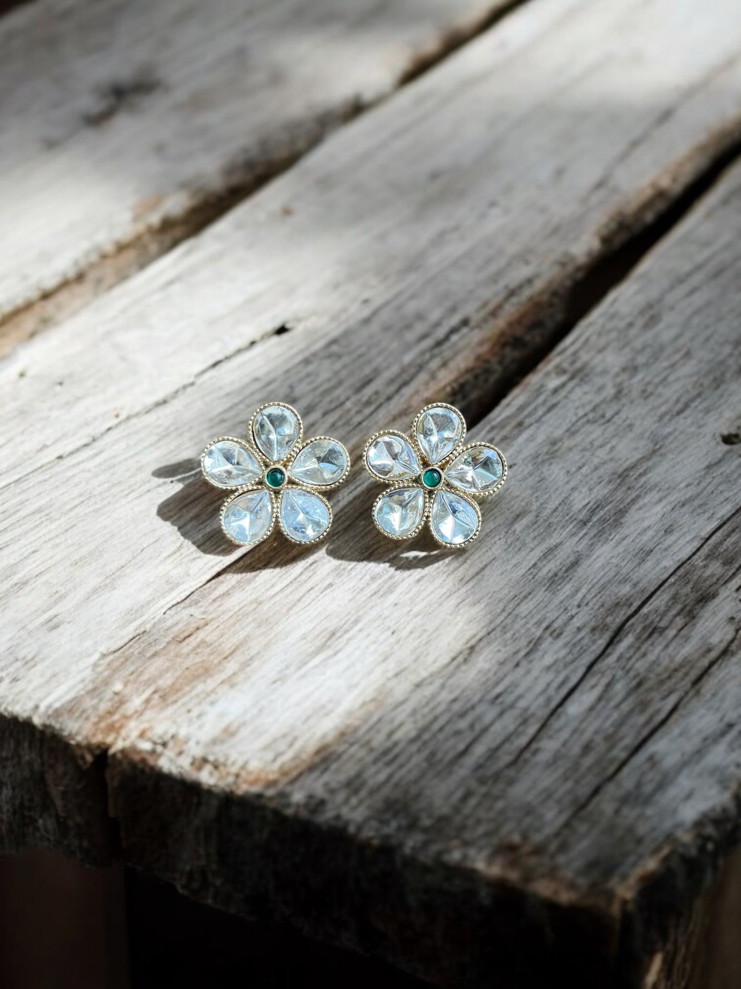 Crystal Bloom Stud Earrings
