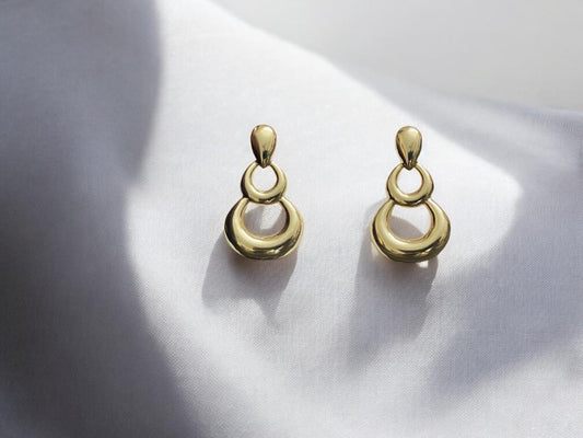 Solara Sculpt Drop Earrings