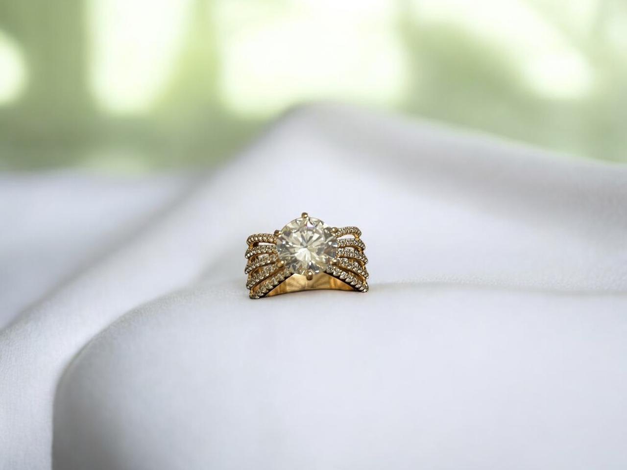 Celestial Shine Solitaire Ring