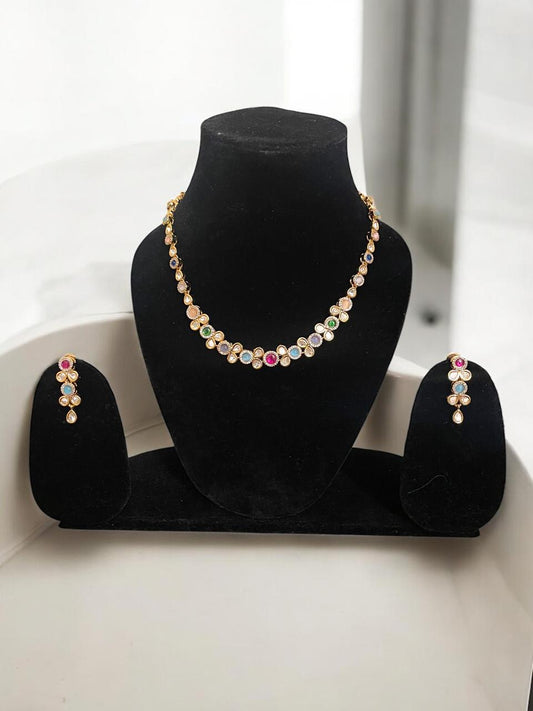 Radiant Pastel Stone Necklace Set