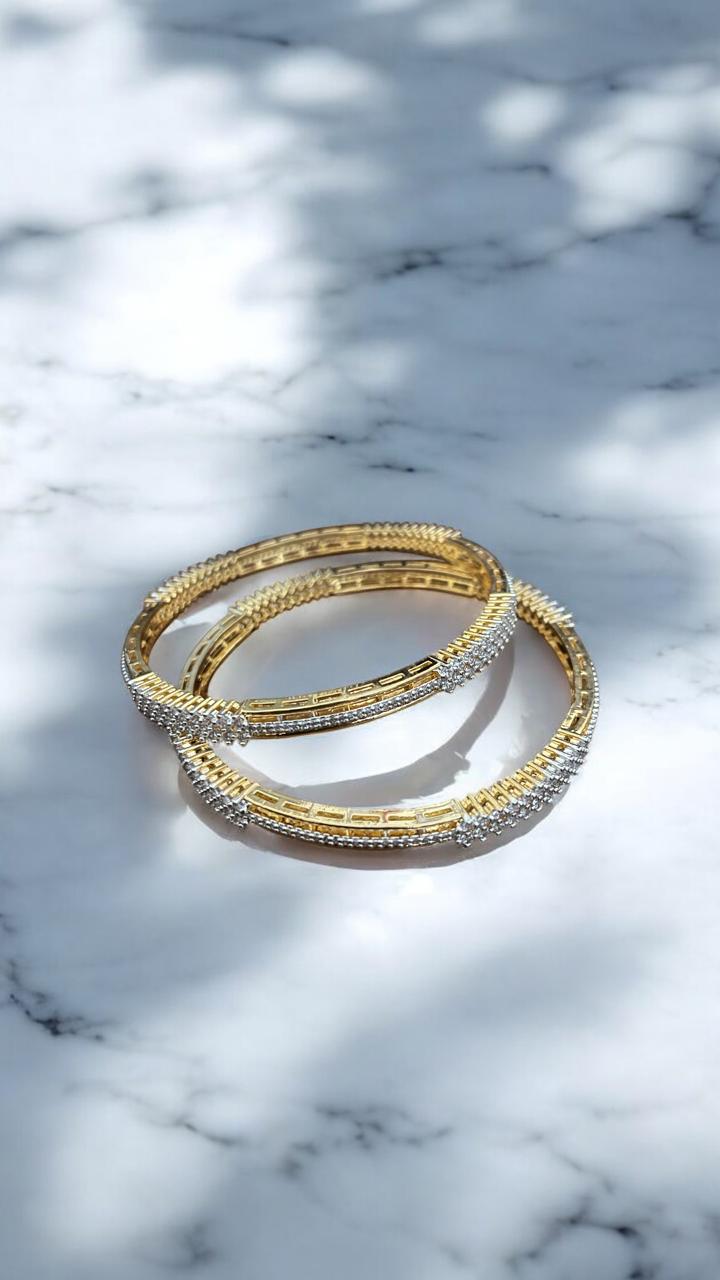 Radiant Curve CZ Bangles