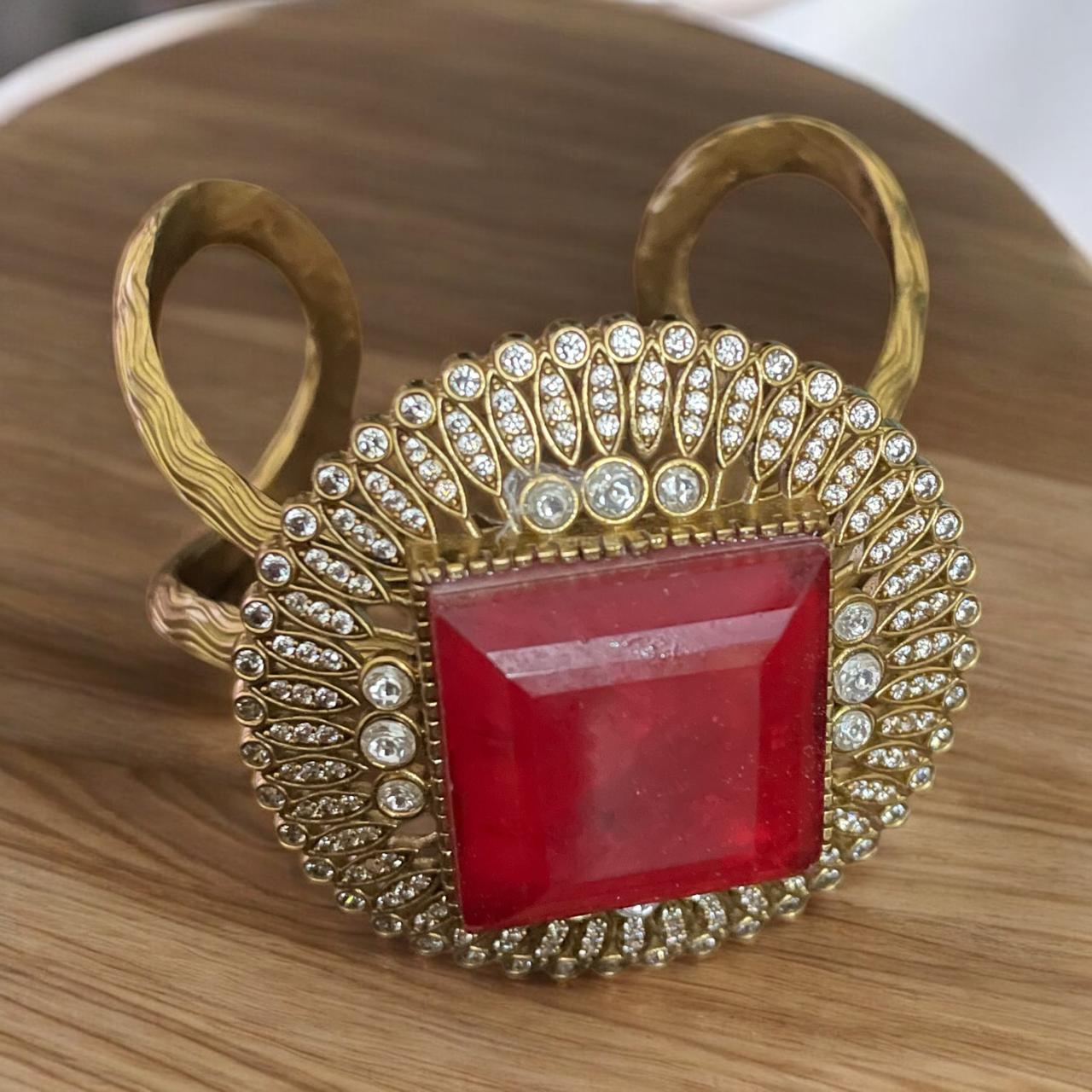 Royal Radiance Red Stone Bracelet