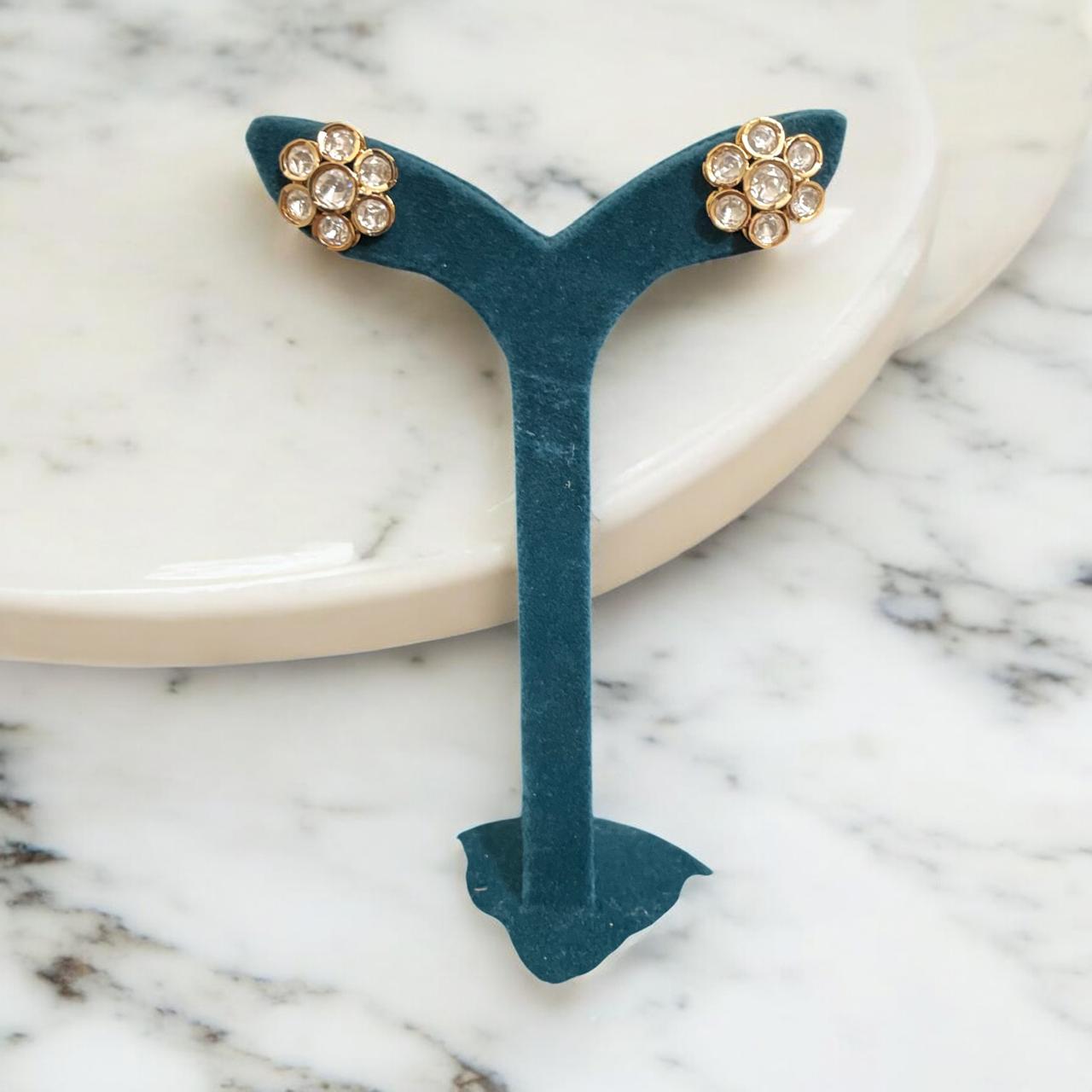 Minimal Floral Stud Earrings