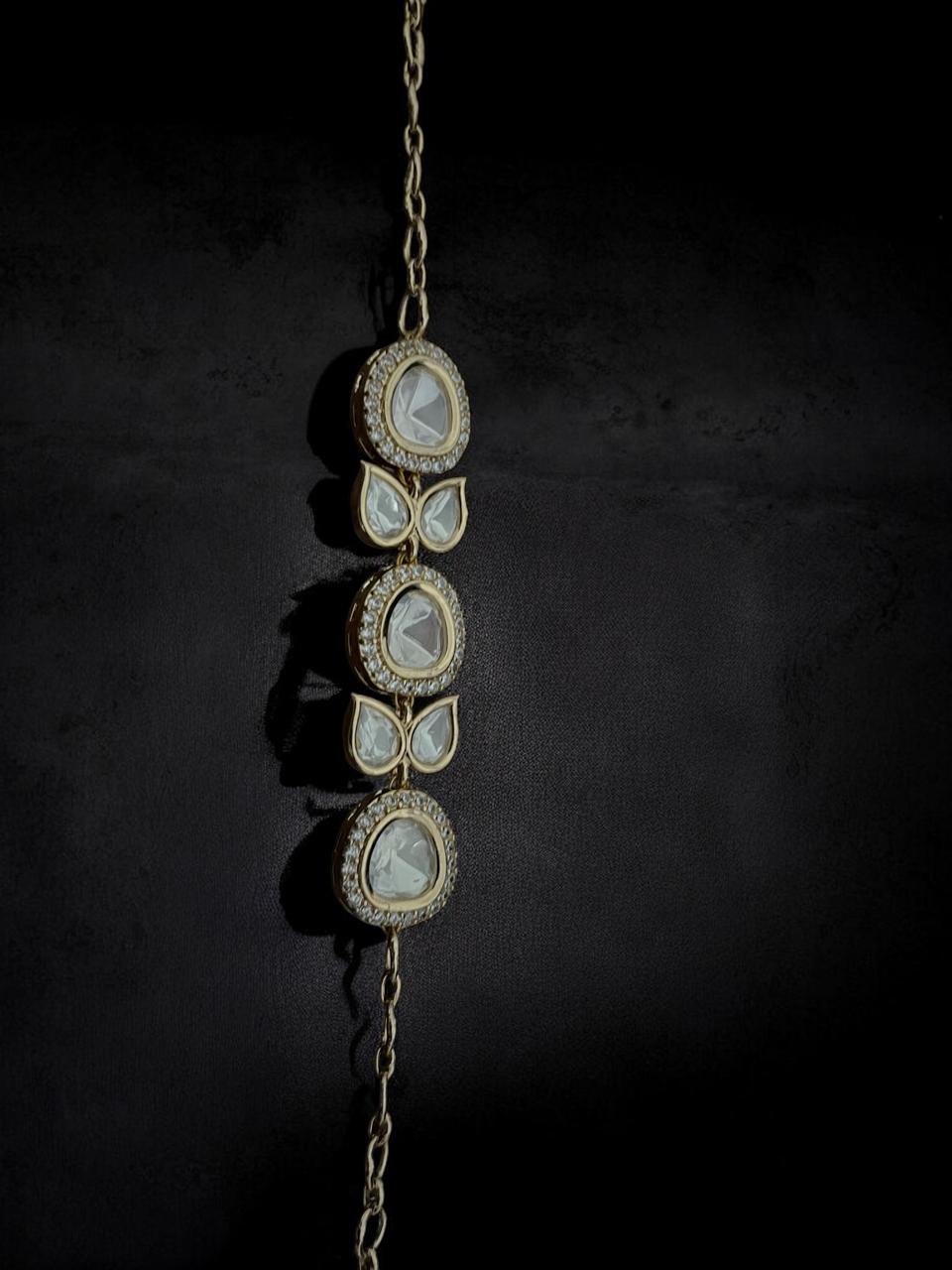Trio Bloom Stone-Link Bracelet