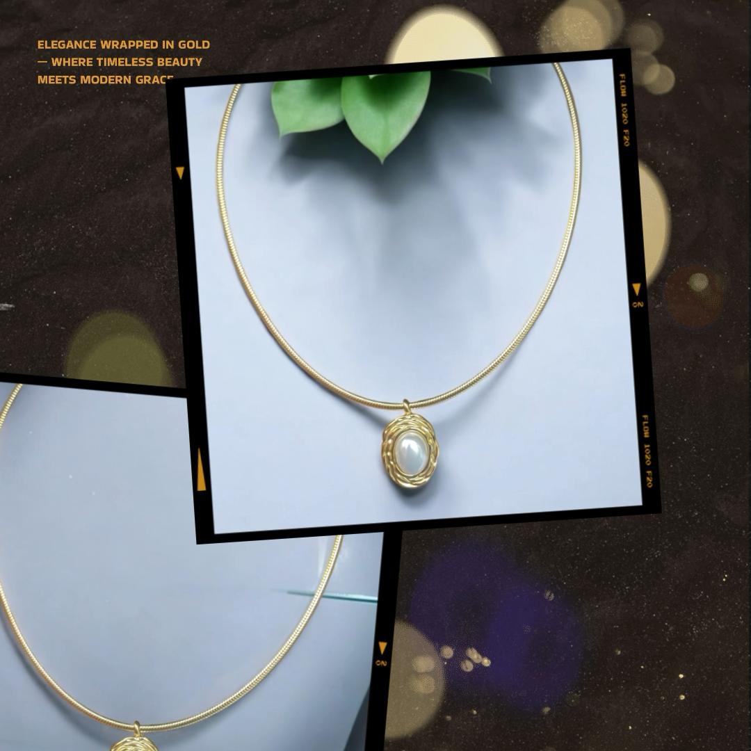 Luna Nest Pearl Hasli Necklace