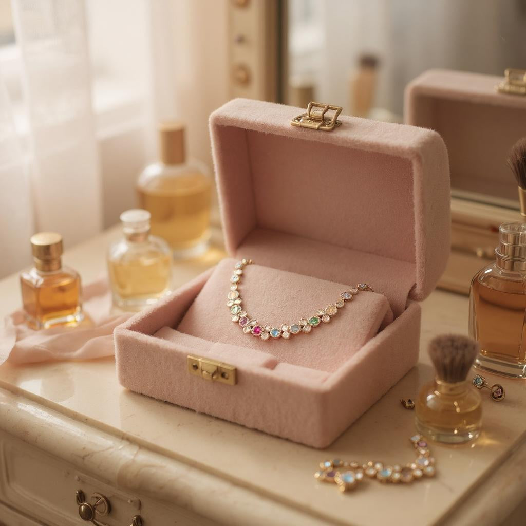 Radiant Pastel Stone Necklace Set
