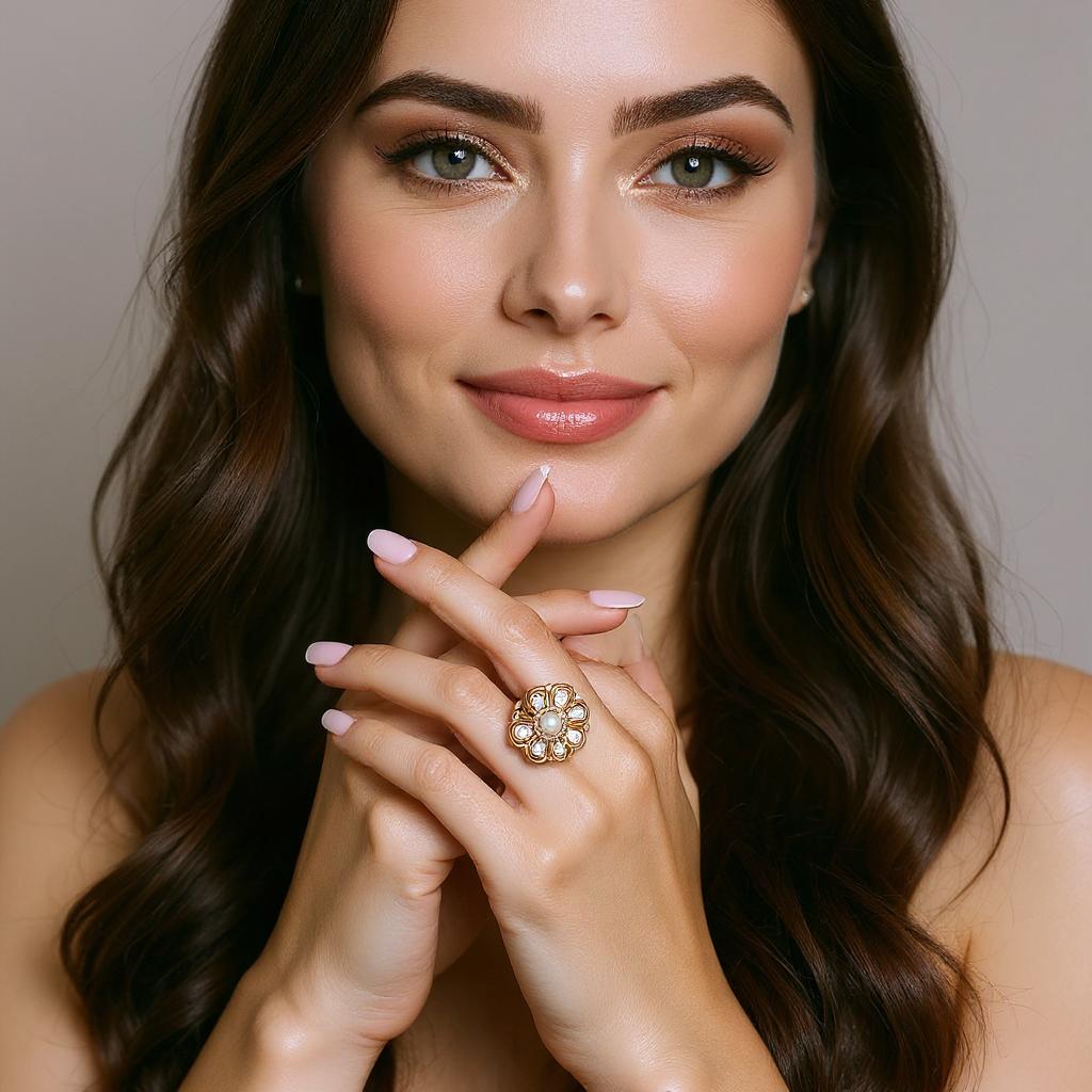 Pearl Bloom Statement Ring