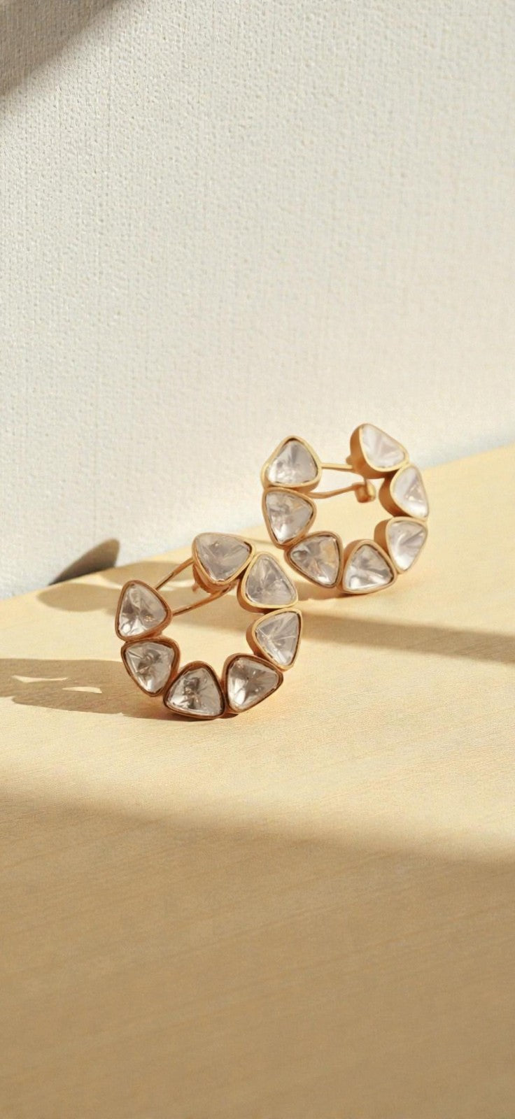 Aira Crystal Hoop Earrings