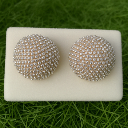 Crystal Dome Statement Studs
