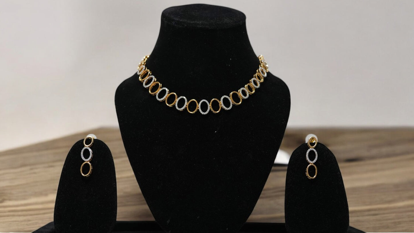 Twilight Oval Link Necklace Set
