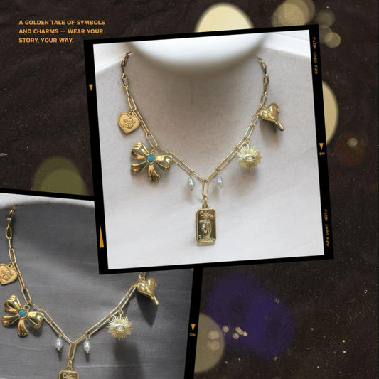 Golden Charm Tale Necklace