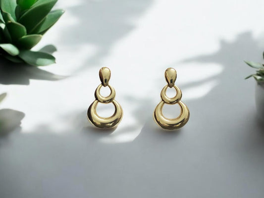 Solara Sculpt Drop Earrings