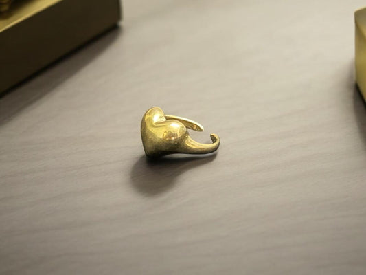 Molten Heart Open Ring