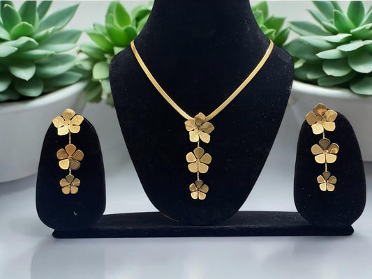Golden Bloom Jewellery Set