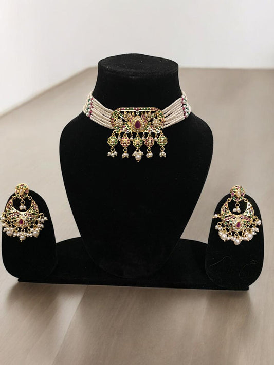 Royal Heritage Jadau Choker Set