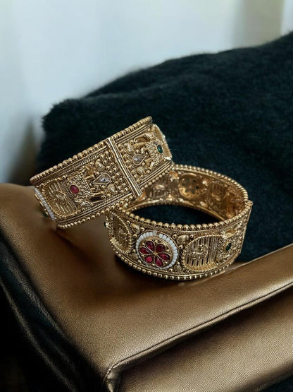 Heritage Lakshmi Temple Kada Bangles
