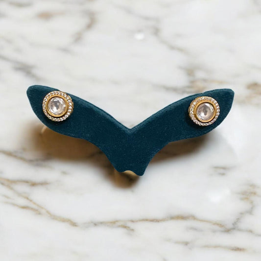 Halo Glow Round Stud Earrings