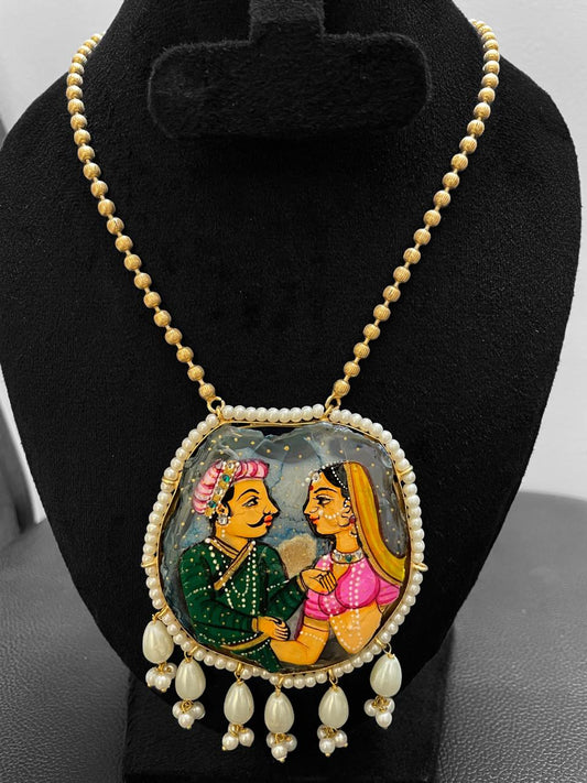 Royal Rajasthani Portrait Necklace