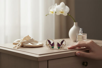 Mayura Pearl Bloom Statement Stud Earrings