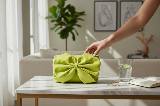 Statement Bow Detail Mini Clutch Bag
