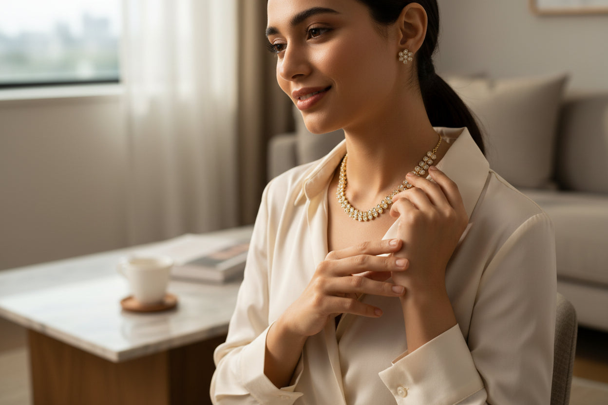 Aurelia Crystal Necklace Set