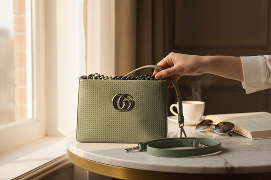 Designer-Inspired Textured Mini Sling Bag