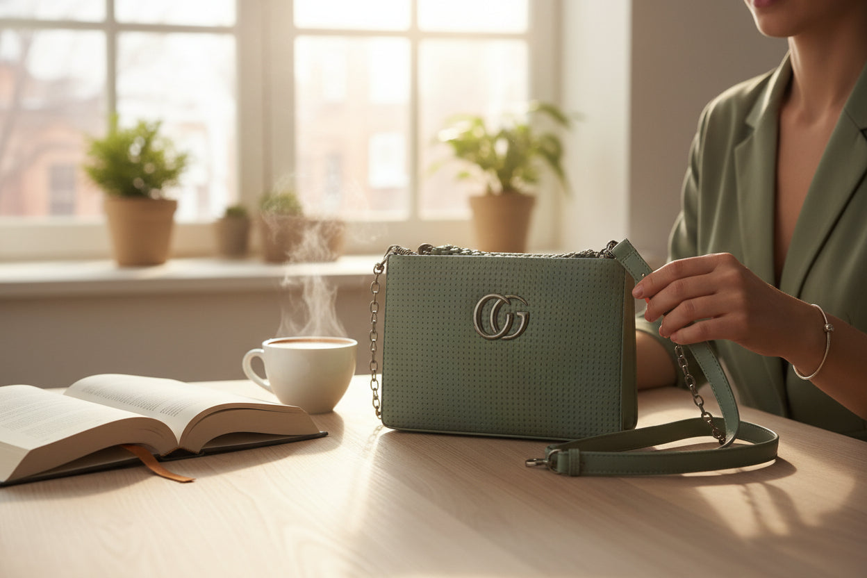 Designer-Inspired Textured Mini Sling Bag