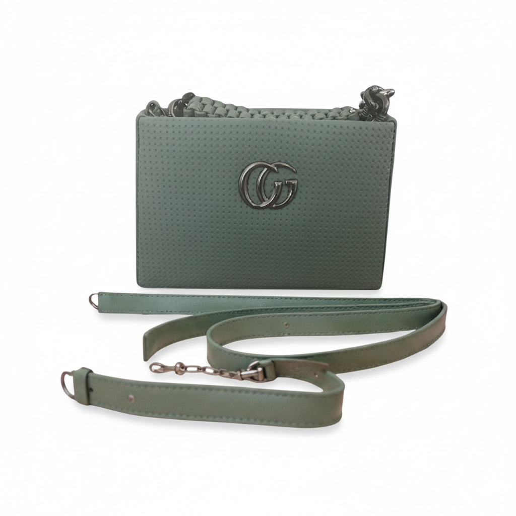 Designer-Inspired Textured Mini Sling Bag